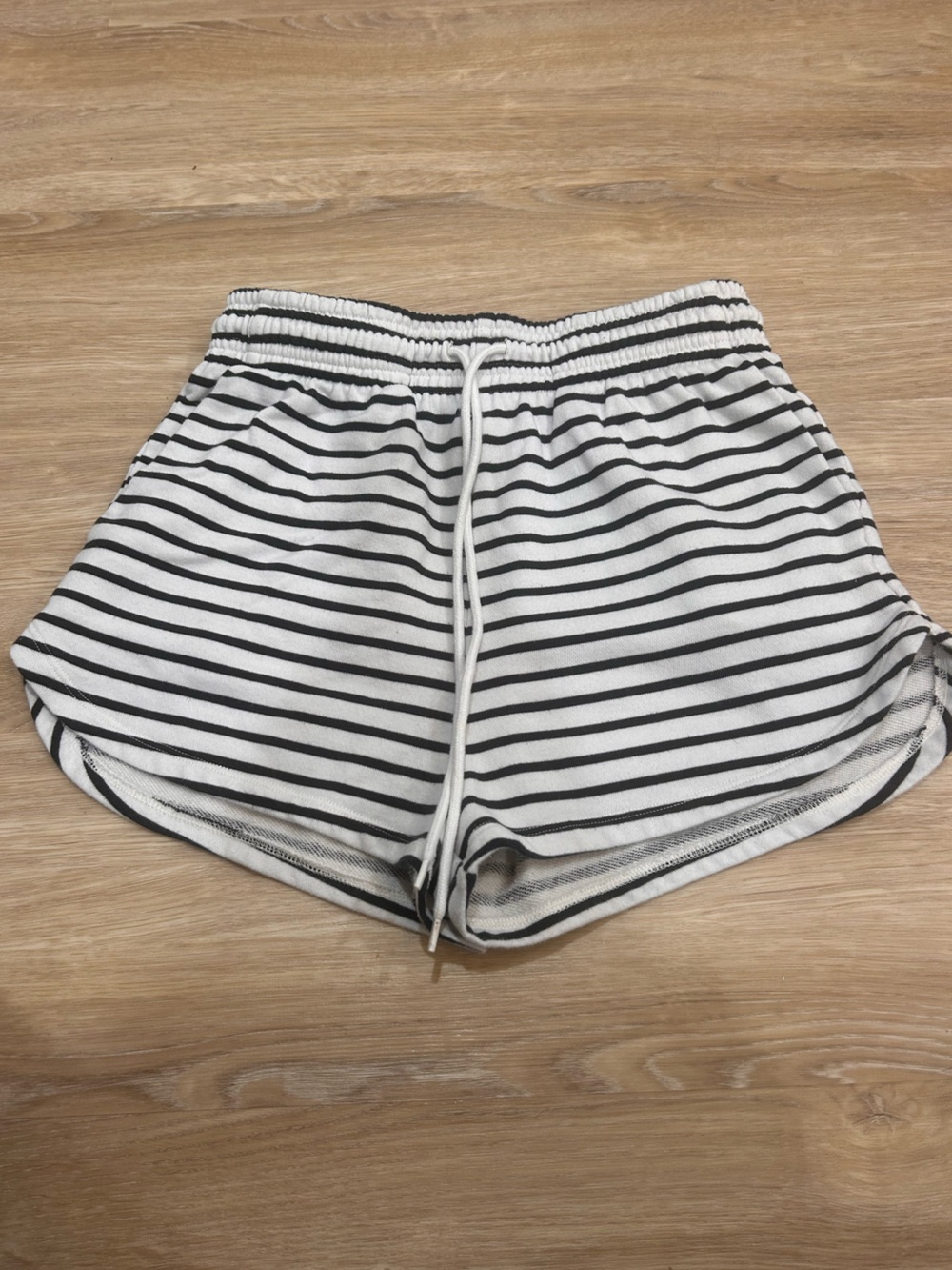 Striped H&M shorts